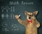 Dog gives a math lesson