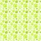 Dog Green Footprints Seamless Pattern