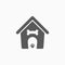 Dog house icon, pet, house, shelter