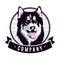 Dog, huskey head Logo Designs