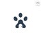 dog logo design inspiration for pet care business vector isolated