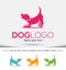 Dog logo design template. Vector illustration, Real Friend concept