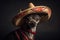 Dog in mexican sombrero, Cinco de Mayo holiday, AI generated