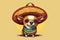 Dog in mexican sombrero, Cinco de Mayo holiday, AI generated