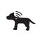 Dog microchip icon on a white background.