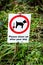 Dog owner request sign