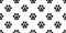 Dog Paw Seamless Pattern vector Cat Paw puppy bone foot print kitten scarf isolated repeat wallpaper tile background illustration