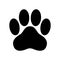 Dog paw vector icon logo footprint cat bear cartoon illustration clip art french bulldog