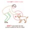 Dog and people behavior icon