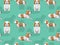 Dog Petit Basset Griffon Vendeen Background Seamless Wallpaper