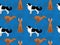 Dog Pharaoh Hound Cartoon Seamless Wallpaper