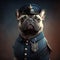 Dog in Police Uniform Canine Law Enforcer Poster