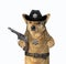 Dog policeman in cowboy hat