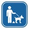 Dog pooping restriction vector sign