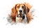 Dog Portrait: Beagle Watercolor Art