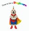 Dog with rainbow horn 2