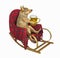 Dog in rocking chair 2