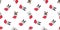 Dog seamless pattern Christmas sock vector french bulldog Santa Claus Xmas snowflake candy cane dog paw cartoon scarf isolated til