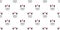 Dog seamless pattern french bulldog bone pug vector head heart valentine isolated wallpaper white