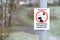 Dog sign post must be kept on short lead outdoor park access code