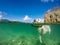 Dog swimming -Curacao Views