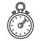 Dog training stopwatch icon, outline style