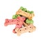 Dog treat biscuits, isolated