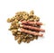 Dog treat sticks. Chewy sticks for dog and dry kibble