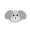 Dog vector in flat style. cute animal element for the design of children`s rooms, clothes, sticker, poster