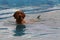 Dog, Vizsla, Hungarian pointer in water