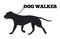 Dog Walker Logo Design Canine Animal Black Icon