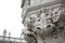 The Doge`s Palace Column. San Marco square in Venice Italy. Column details.