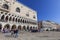 Doge`s Palace on Piazza San Marco, boulevard with tourist, Venice, Italy