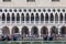 Doge`s Palace on Piazza San Marco, boulevard with tourist, Venice, Italy