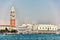 Doge`s Palace and Piazza San Marco, view from from the Grand Channel