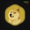 Dogecoin crypto currency digital payment system blockchain concept