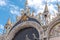 Doges palace courtyard building exterior in Venice