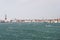 Doges palace, quays and water traffic in summer Venice