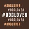 Doglover bold repeat word poster