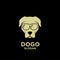 Dogo dog head logo icon design