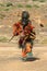 Dogon tribal dancer with mask