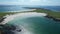 Dogs Bay beach, a horseshoe shaped bay with more than a mile long stretch of white sandy beach in county Galway, Ireland