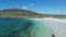 Dogs Bay beach, a horseshoe shaped bay with more than a mile long stretch of white sandy beach in county Galway, Ireland