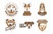 Dogs Breeds Logo Set