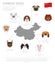 Dogs by country of origin. Chinese dog breeds. Infographic template