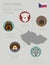 Dogs by country of origin. Czech dog breeds. Infographic template