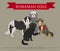 Dogs by country of origin. Romanian dog breeds. Infographic temp