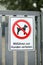 Dogs are forbidden