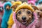 Dogs in Hooded Costumes Share the Joy of the Holiday, Easter\\\'s Furry Friends