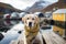 Dogs kids relax A Vacation time,travvel trip, funny Generative AI